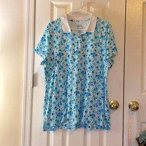 Croft & Barrow short sleeve Collar Top, Size XXL, NWOT